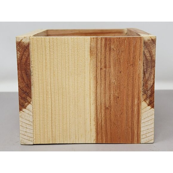 Handcrafted Rustic Mini Wooden Box Planter Holder/Crafts - Picture 5 of 12